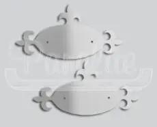 OVAL WITH SPADE EXTENSIONS EMBLEM ACCENTS