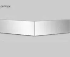 ULTRACAB CURVED GLASS SUNVISOR - 13.5" BOLTLESS