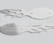 EMBLEM ACCENT - FLAMING OVAL