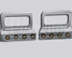 HEADLIGHT FENDER GUARDS WITH 2" ROUND LIGHTS