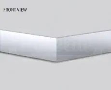 13.5" BOLTLESS SUNVISOR - KENWORTH FLAT TOP 40" SLEEPER