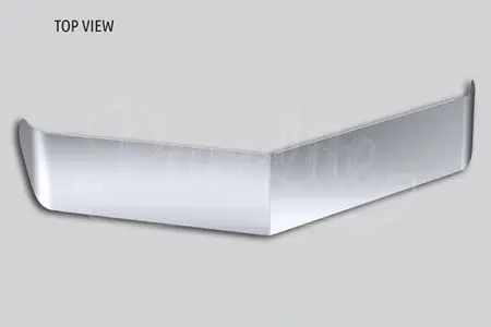 13.5" BOLTLESS SUNVISOR - KENWORTH FLAT TOP 40" SLEEPER - Image 2
