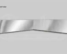 STANDARD CAB FLAT TOP BOLTLESS BOWTIE VISOR