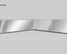 STANDARD CAB FLAT TOP BOLTLESS BOWTIE VISOR