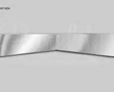 STANDARD CAB FLAT TOP BOLTLESS BOWTIE VISOR