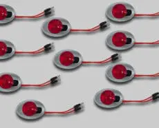 M3 RED LED WITH BEZEL - 10 PACK
