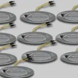M1 AMBER CLEAR LED WITH BEZEL - 10 PACK