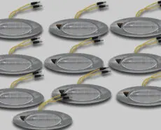 M1 AMBER CLEAR LED WITH BEZEL - 10 PACK