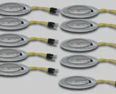 M5 AMBER CLEAR LED WITH BEZEL - 10 PACK
