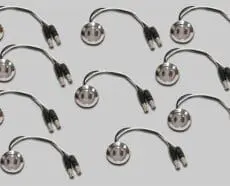 3/4" ROUND AMBER CLEAR LED - NEW STYLE 10 PACK