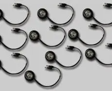 3/4" ROUND RED CLEAR LED - 10 PACK