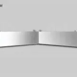 STRAIGHT TOP BOWTIE SUNVISOR - PETERBILT 589 HIGH ROOF - Image 2