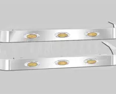 PETERBILT 589 SLEEPER PANELS - 44" SLEEPER - M5 AMBER LED