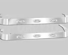 PETERBILT 589 SLEEPER PANELS - 44" SLEEPER - M5 AMBER CLEAR LED