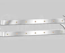 PETERBILT 589 SLEEPER PANELS - 58" SLEEPER - 3/4" ROUND AMBER LED