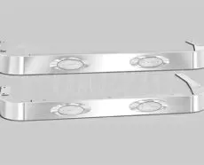 PETERBILT 589 SLEEPER PANELS - 44" SLEEPER - M1 AMBER CLEAR LED