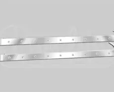 PETERBILT 589 SLEEPER PANELS - 72" SLEEPER - 3/4" ROUND AMBER CLEAR LED