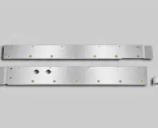 W900B CAB PANELS - 3/4" ROUND AMBER LED WITH 2 BLOCK HEATER CUTOUTS