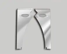 M1 AMBER CLEAR LED - PETERBILT 589 SHORT HOOD (121" BBC) HOOD EXTENSION PANELS