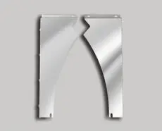 UNDERLIT - PETERBILT 589 SHORT HOOD (121" BBC) HOOD EXTENSION PANELS
