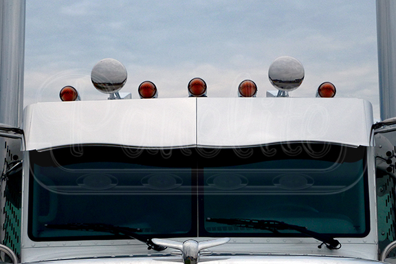 WAVED BOLTLESS STANDARD CAB SUNVISOR image