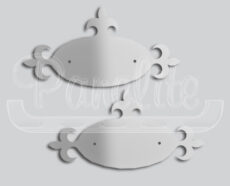 OVAL WITH SPADE EXTENSIONS EMBLEM ACCENTS