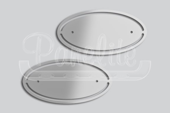 OVAL WITH CUTOUTS EMBLEM ACCENTS image