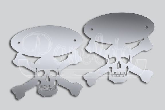 SKULL AND CROSSBONES EMBLEM ACCENTS image