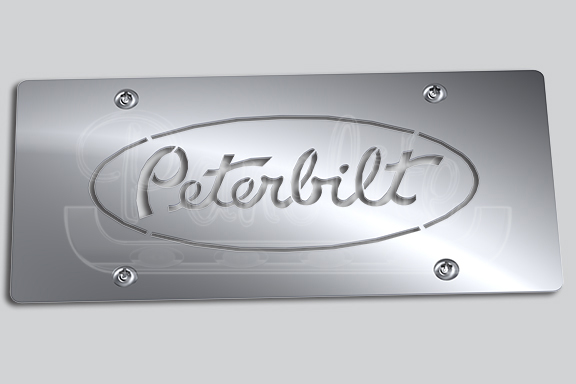 PETERBILT LOGO LICENSE PLATE image