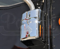 CHROMED MIRROR ARM BRACKET COVER