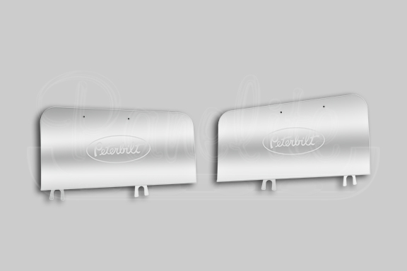 FENDER GUARDS – WITH ETCHED PETERBILT LOGO image