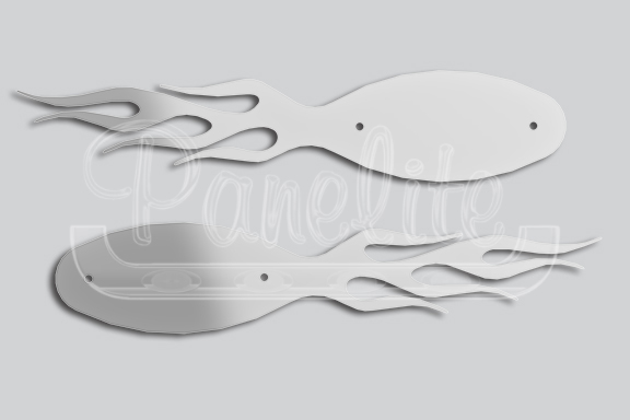 EMBLEM ACCENT - FLAMING OVAL image