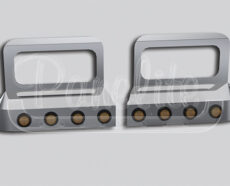 HEADLIGHT FENDER GUARDS WITH 2" ROUND LIGHTS