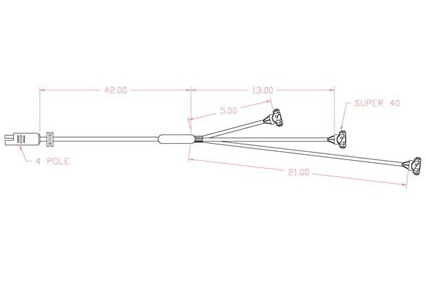 REPLACEMENT 1 4POLE/3 MALE image