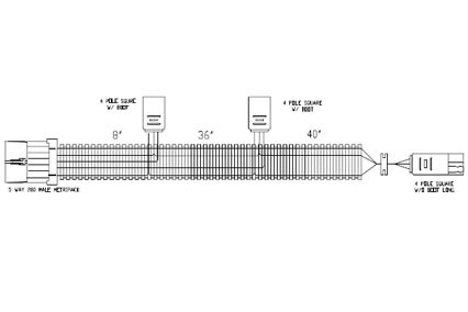 REAR FRAME FILLER WIRE HARNESS image