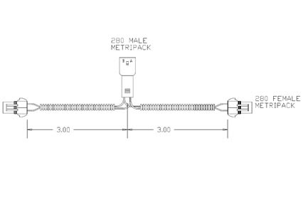 Y-SPLITTER WIRE HARNESS image