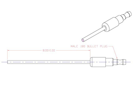 MALE BULLET PIGTAIL – 10 PACK image