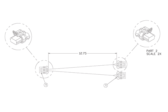 Y-SPLITTER WIRE HARNESS (FEMALE) image