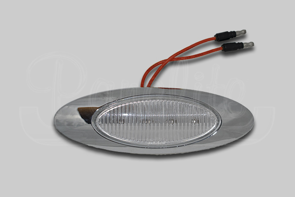 M1 LED ROJO TRANSPARENTE CON BEZEL imagen