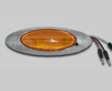 M1 AMBER LED TURN SIGNAL WITH BEZEL