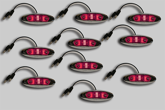 P168 LED ROJO LITE - 10 PAQUETES imagen