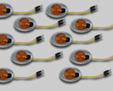 M3 AMBER LED WITH BEZEL - 10 PACK