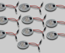 M3 RED CLEAR LED WITH BEZEL - 10 PACK