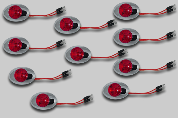 M3 RED LED WITH BEZEL - 10 PACK image
