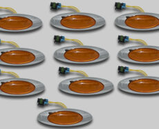 M1 AMBER LED WITH PACKARD PLUG - 10 PACK