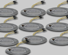 M1 AMBER CLEAR LED WITH BEZEL - 10 PACK
