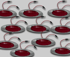 M1 RED LED WITH BEZEL - 10 PACK