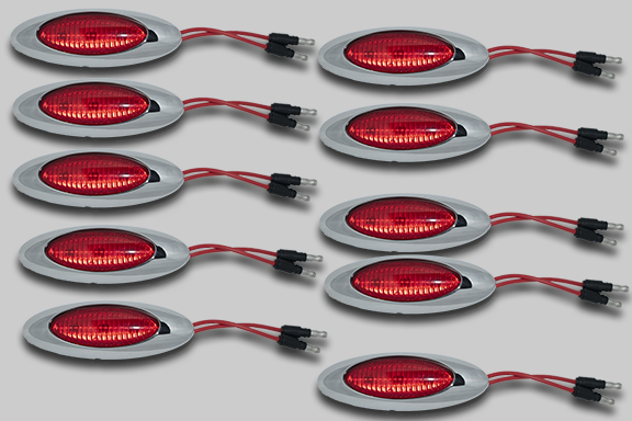 M5 LED ROJO CON BEZEL - 10 PAQUETES imagen