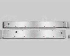 W900B CAB PANELS - 3/4" ROUND AMBER LED WITH BLOCK HEATER & STEP LITE CUTOUTS