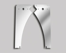 BLANK WITH OEM LIGHT CUTOUT - PETERBILT 589 SHORT HOOD (121" BBC) HOOD EXTENSION PANELS